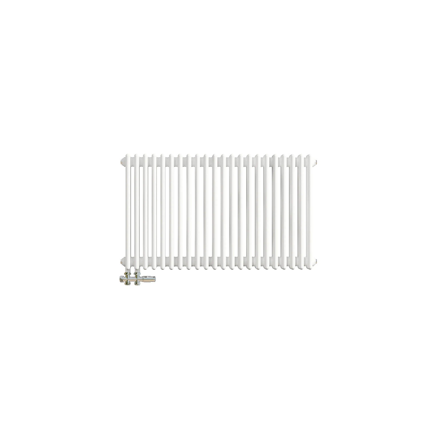 AICA Traditioneller Gusseisenstil 3 Spalten Heizkörper 600 x 1010 mm Weiß 1546W