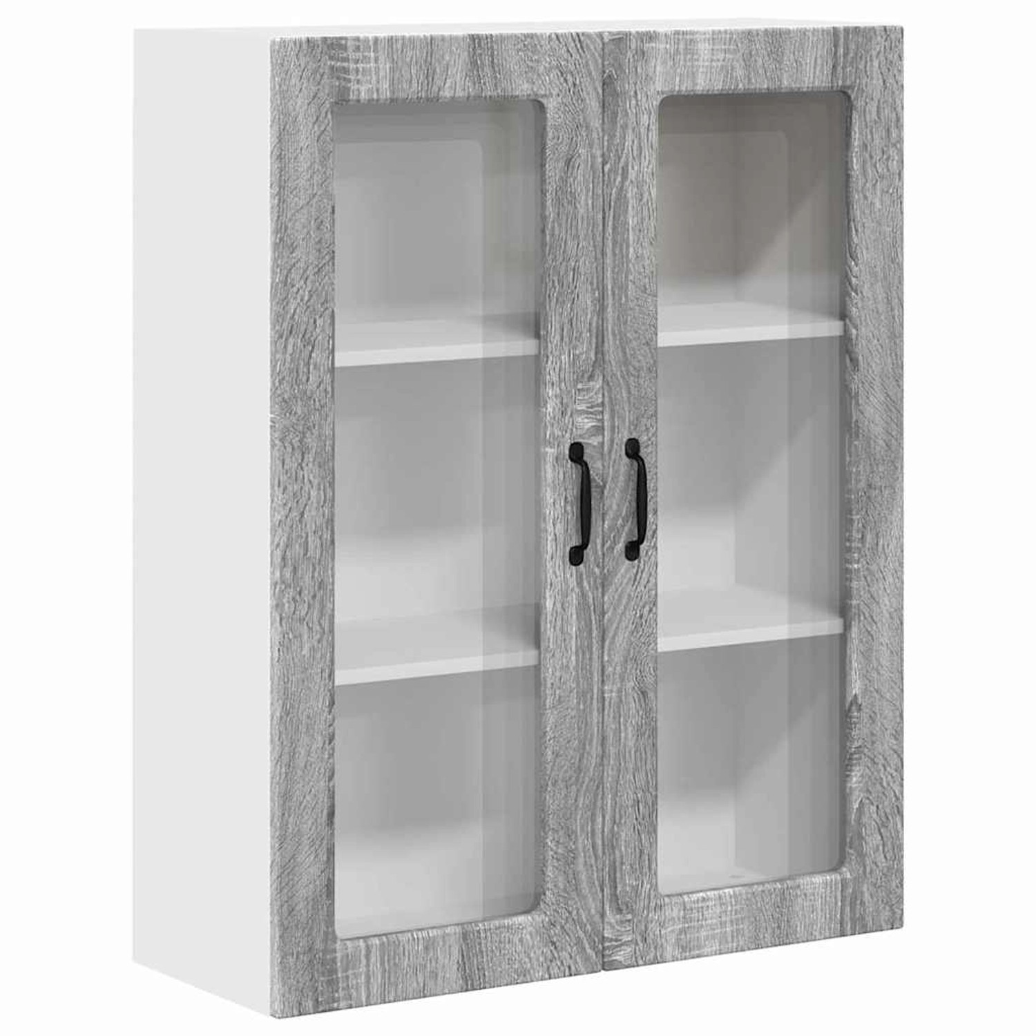 vidaXL Küchenwandschrank Graues Sonoma 80 x 31 x 100 cm Holzwerkstoff 88551 günstig online kaufen