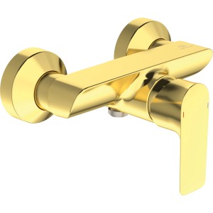 Ideal Standard Connect Air Brausearmatur Aufputz in gebürstetem Gold.