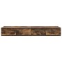 vidaXL Bettschubladen Räuchereiche, 120 cm, aus Holzwerkstoff mit 4 Schubladen für Schlafzimmer.