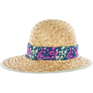 Strohhut Nathalie für Damen mit farbigem Band, ideal für Garten und Freizeit.