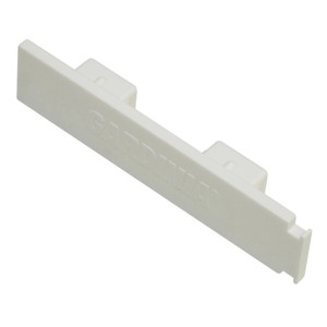 Gardinia Endstück für 2-läufige Vorhangschiene GE2, weiß, 2er-Pack.