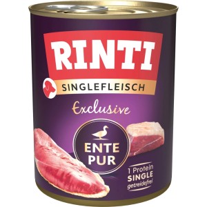 Rinti Hunde-Nassfutter Singlefleisch Exclusive Ente 800 g