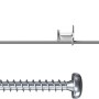 Fischer DuoTec Kippdübel (10 mm) mit Schraube, geeignet für Hohlräume und Vollbaustoffe.