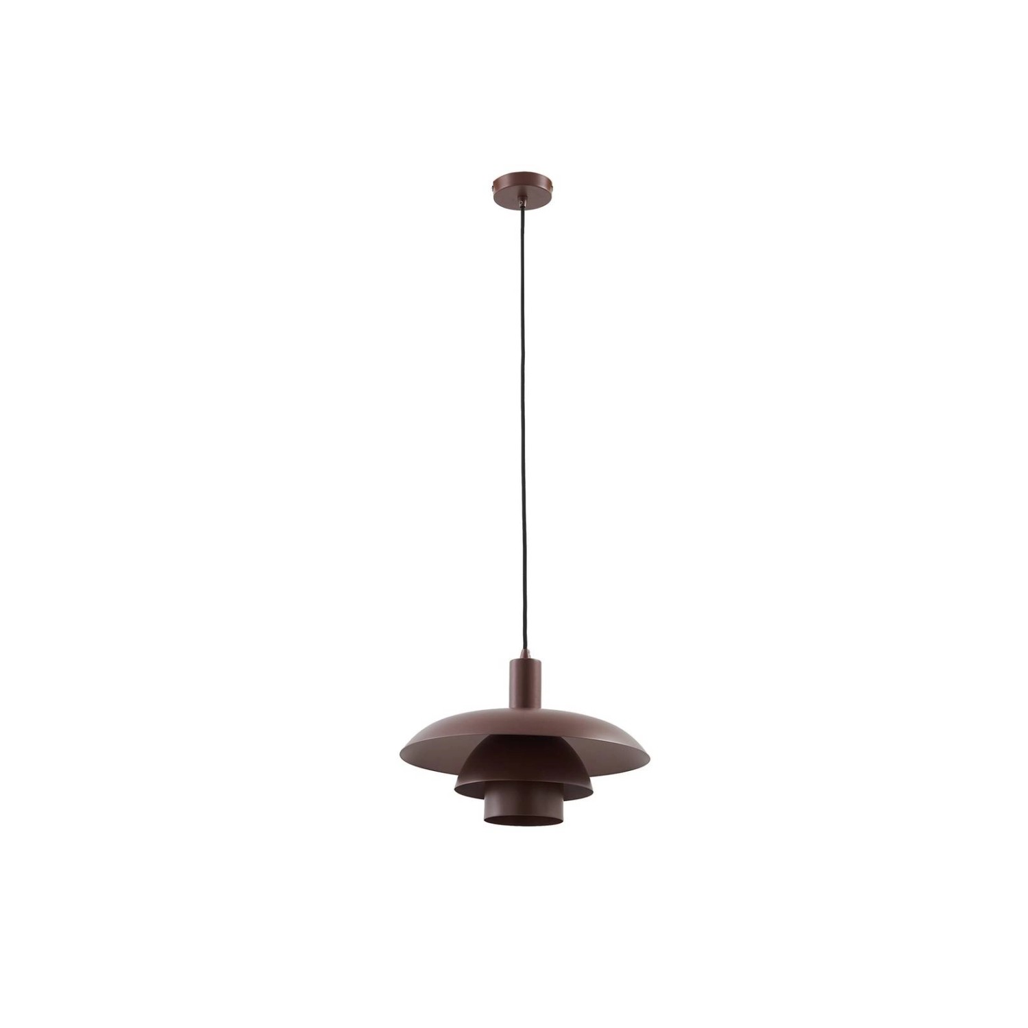 Lindby Pendelleuchte Elorri 10030650 Modern in Braun aus Metall 1-flammig E günstig online kaufen
