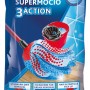 Vileda Supermocio Ersatz-Wischmopp mit Mikrofaser und Schrubberzone im Paket.