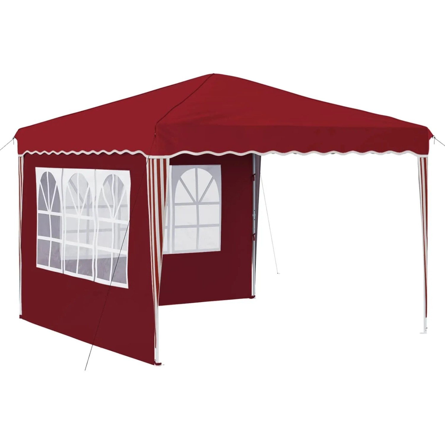 vidaXL Pop-up Partyzelt Bordeauxrot 288 x 288 x 245 cm Oxford-Stoff 42019763