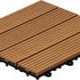 Home Deluxe WPC-Fliese Bavaro Teak, Holzfliese mit Klicksystem für Terrasse und Balkon.
