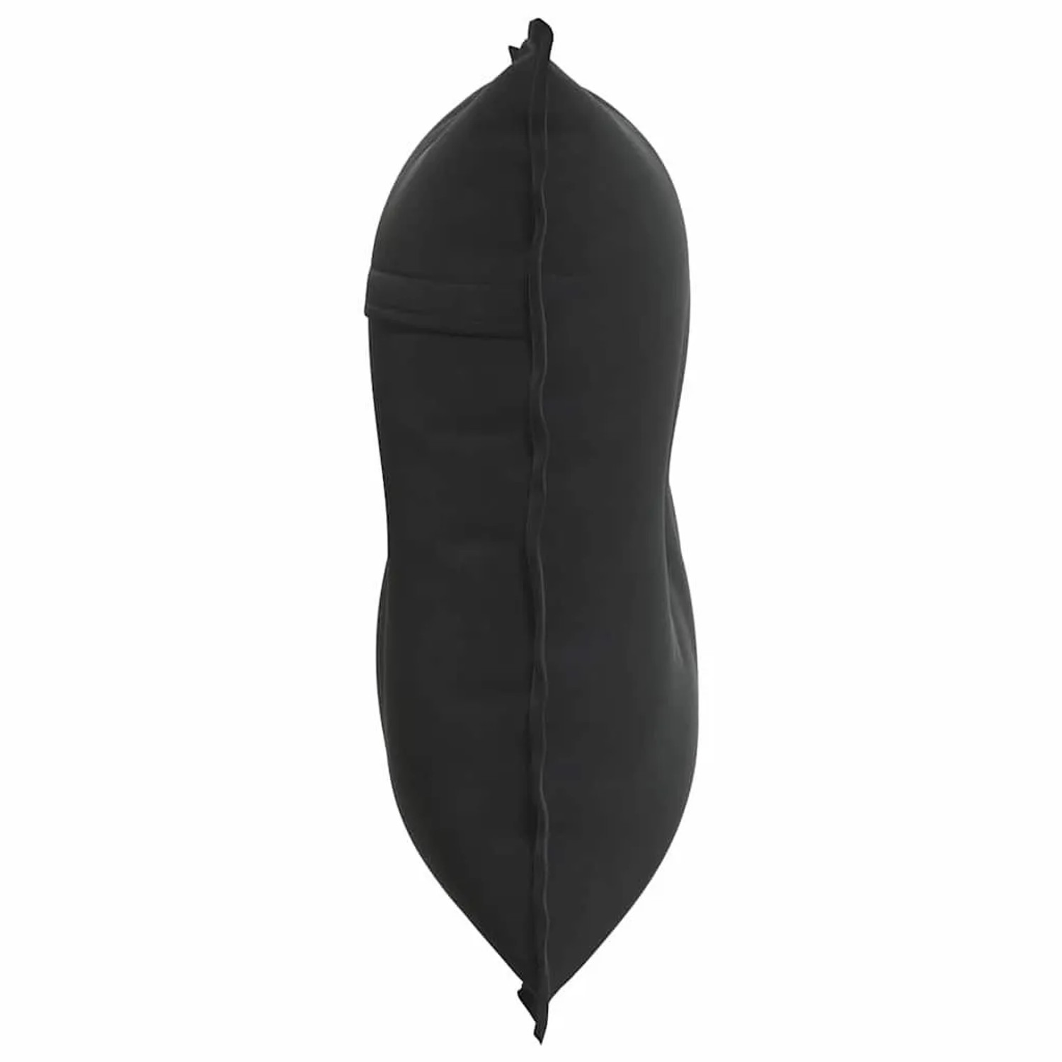 Schwarzes vidaXL Rückenkissen (80x50 cm) aus Cordstoff für bequemen Halt.