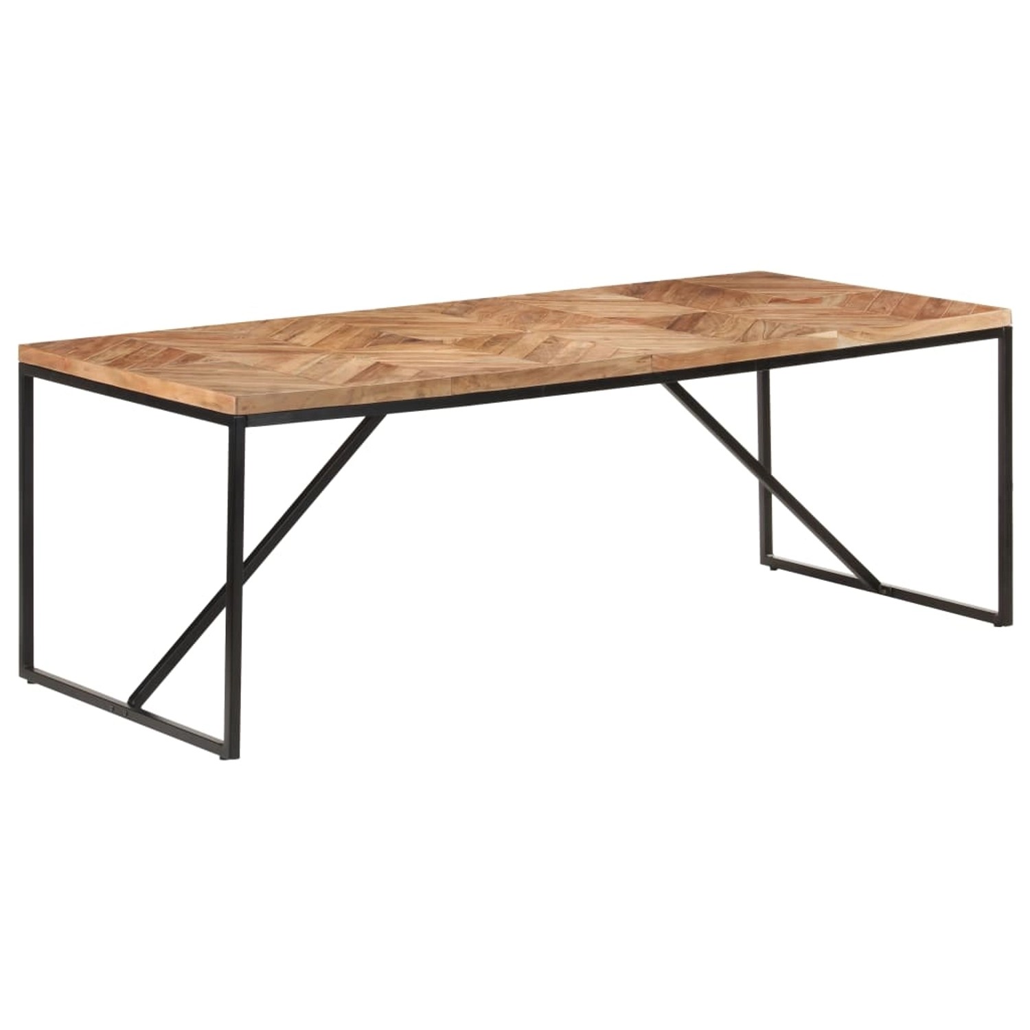 vidaXL Esstisch 200x90x76 cm Massivholz Akazie und Mango günstig online kaufen