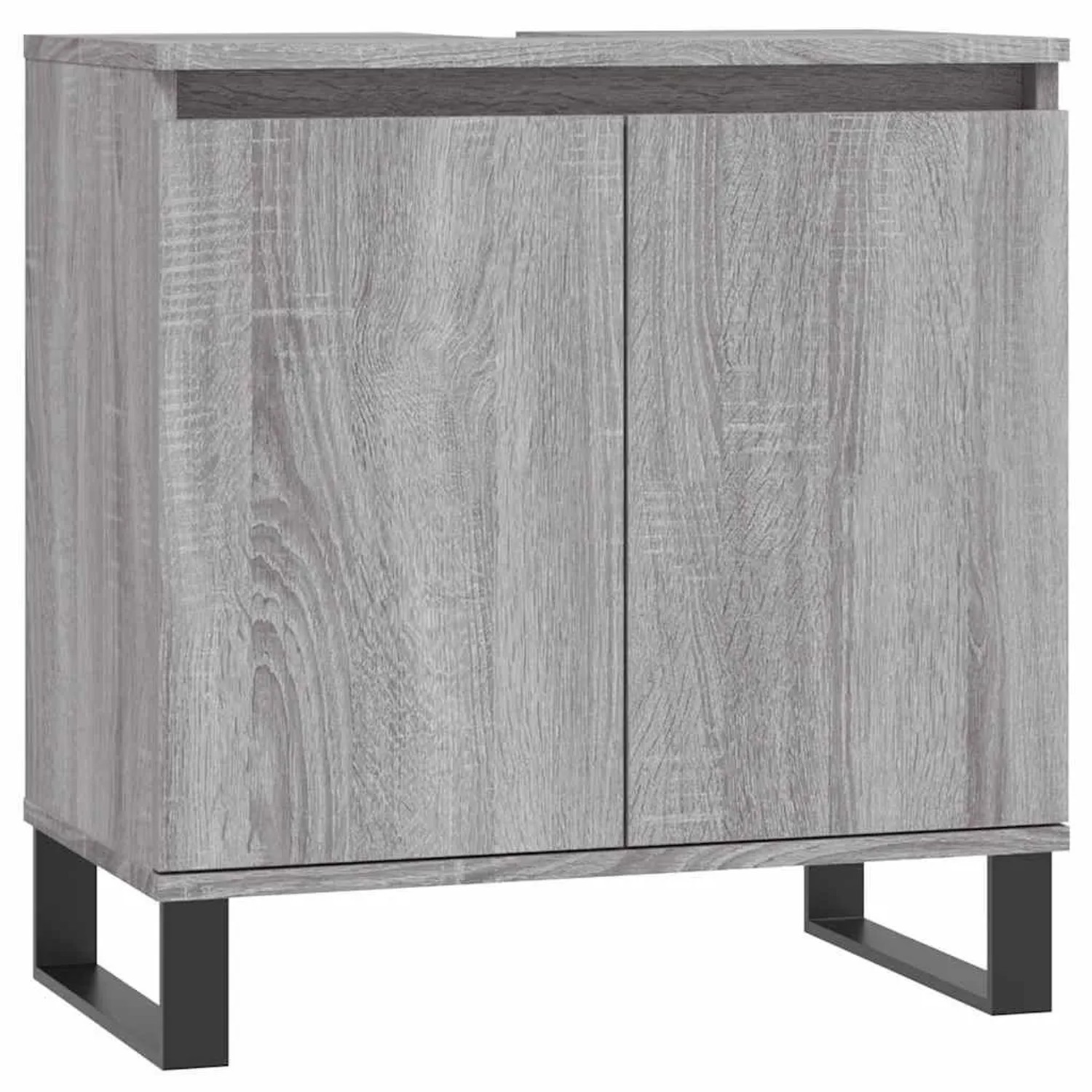 vidaXL Badschrank Grau Sonoma 58x33x60 cm Holzwerkstoff 831594