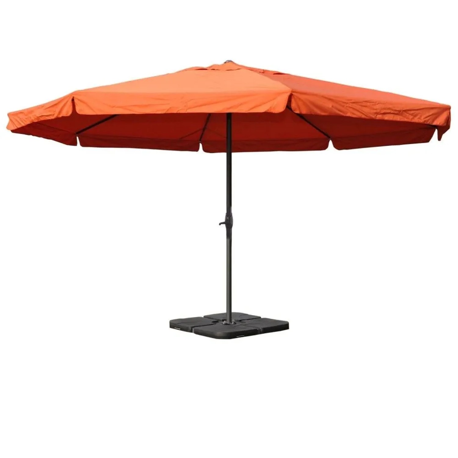 MCW Sonnenschirm Carpi Pro Ø5m Terracotta mit Ständer