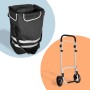 Relaxdays Einkaufstrolley Polyester Aluminium Schwarz Klappbar Mit Kühltasche 45 l 104 cm x 49 cm x 38 cm 2,7 kg_5