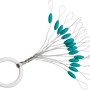 Westline Gummiposenstopper Gr. M, grüne Silikonstopper für Angelschnur, 15 Stück.