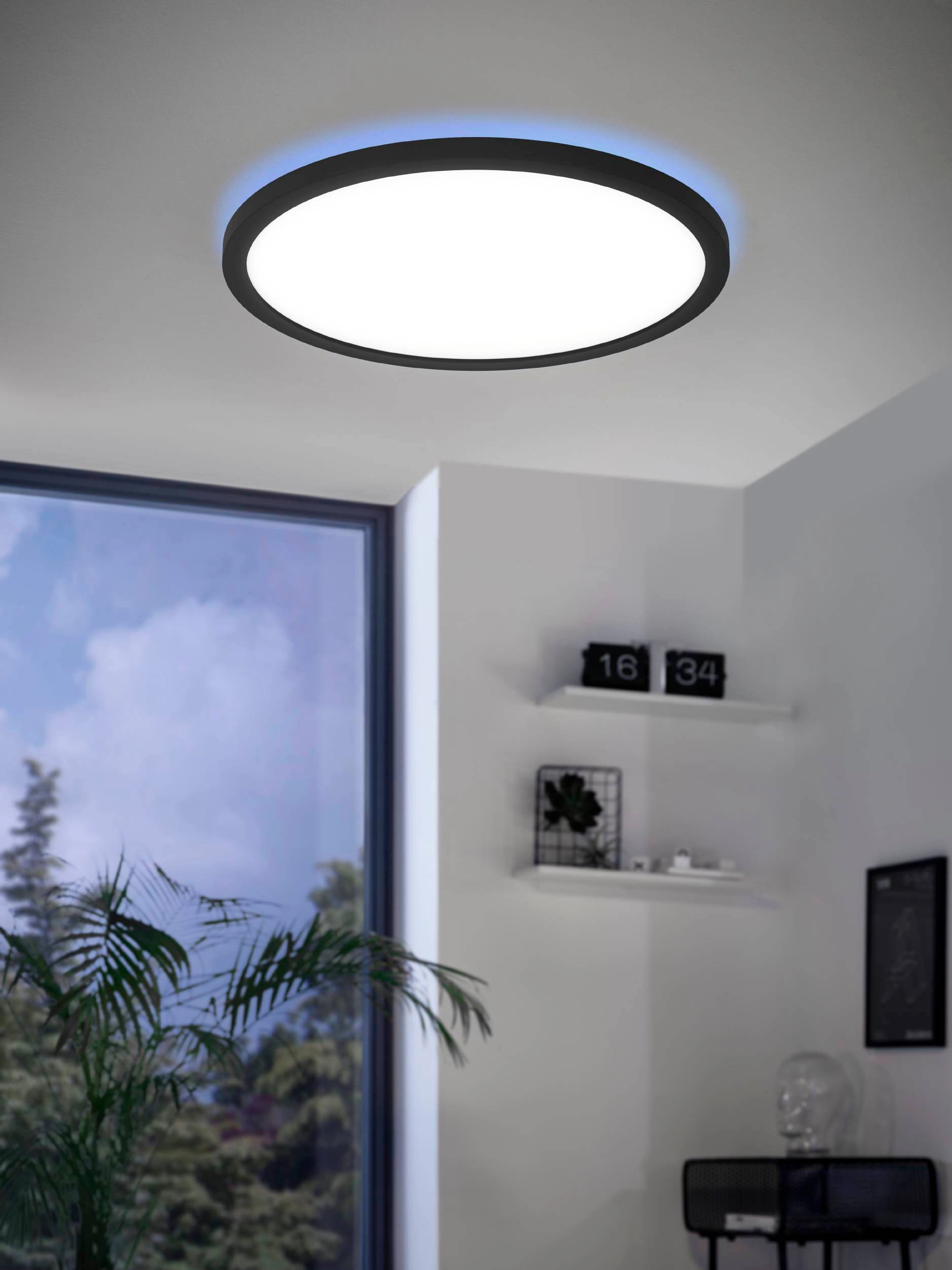 Eglo LED-Deckenleuchte Zigbee Rovito-Z Rund Weiß Schwarz 14,6 W kaufen bei  OBI