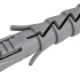 Grauer LUX Spreizdübel, 6 x 30 mm, aus Kunststoff, geeignet für Beton und Ziegel, 28 Stück.