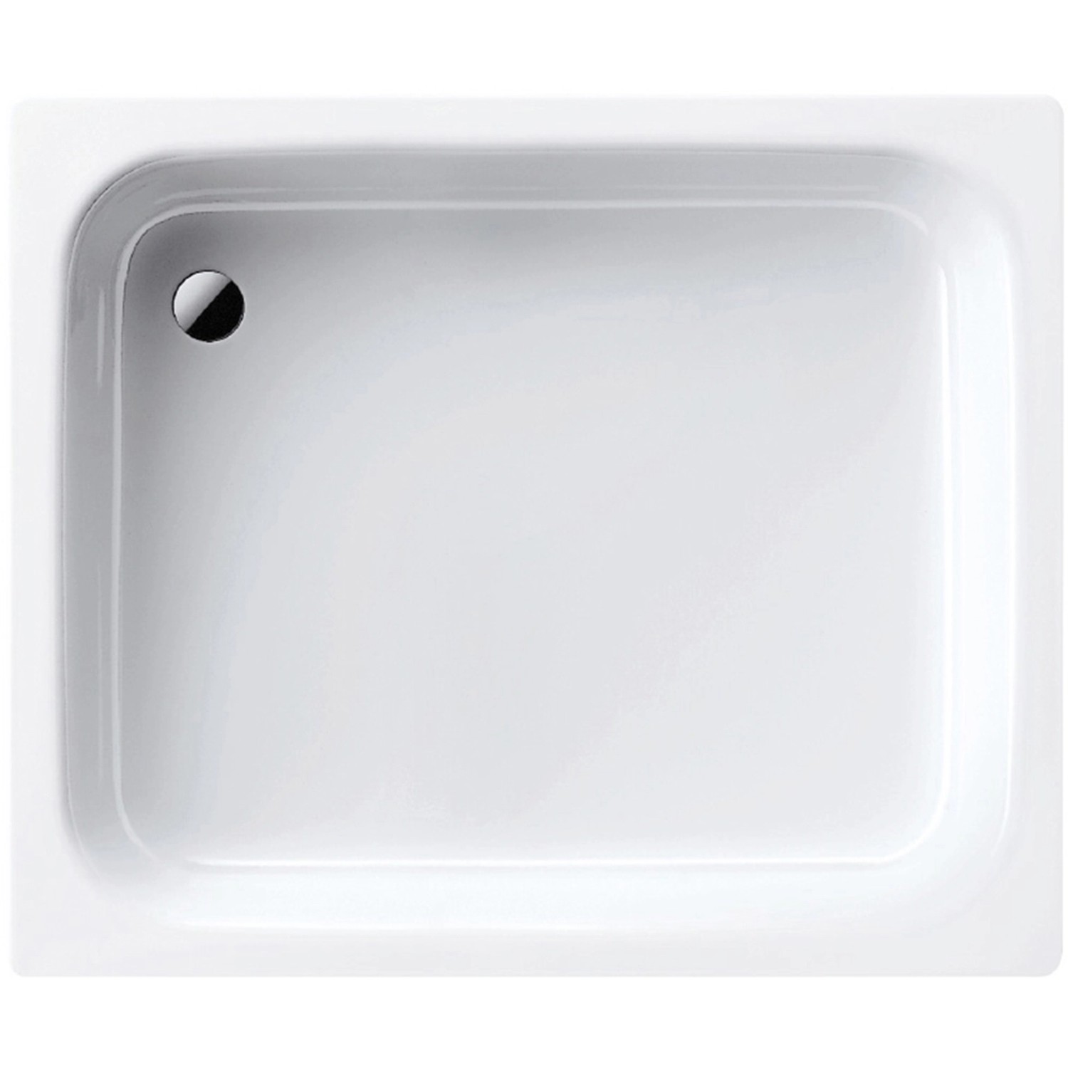 Kaldewei Stahl-Duschwanne Sanidusch 80 cm x 75 cm x 14 cm Weiß