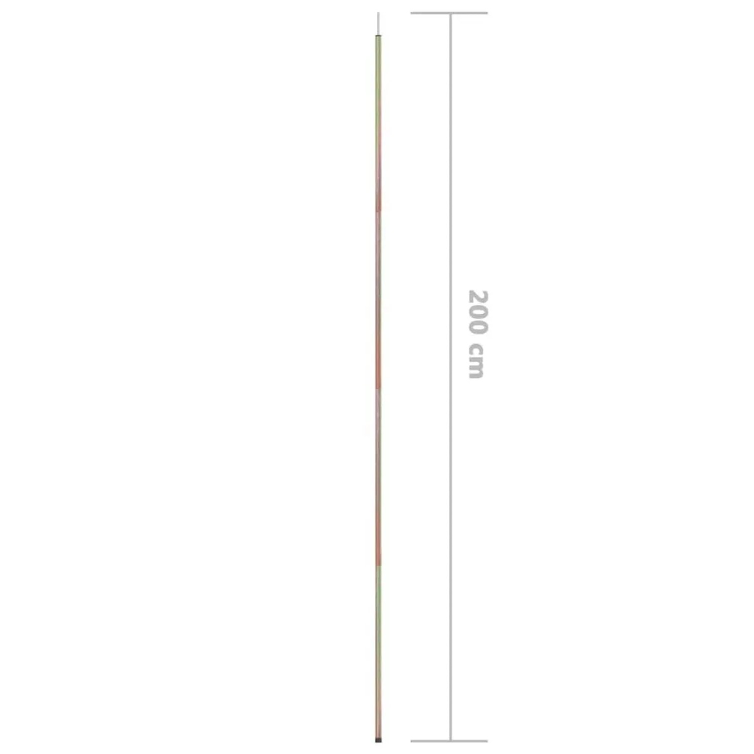 vidaXL Sonnensegel Stangen 2 Stk 200 cm Verzinkter Stahl 315221_6