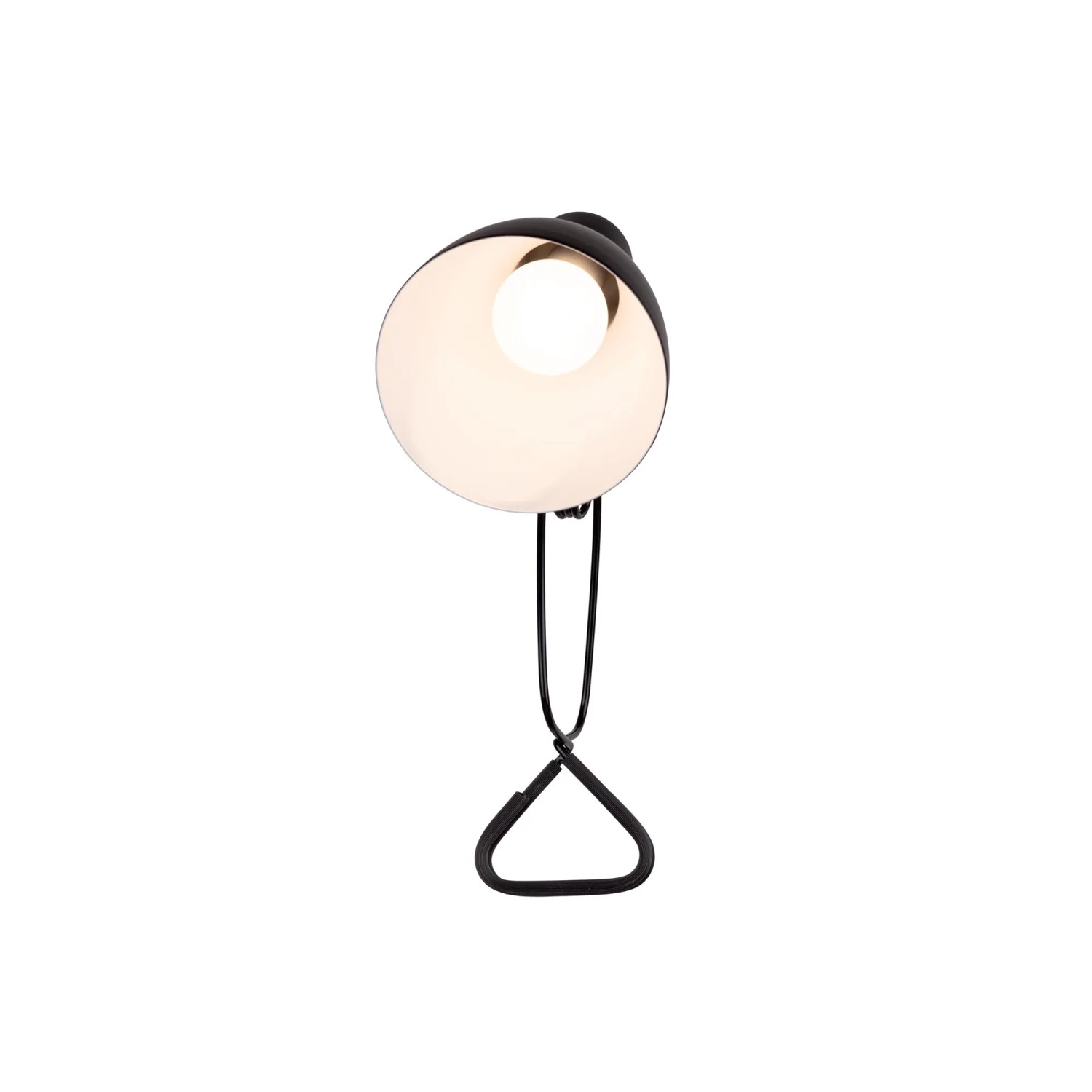 Schwarze Näve Klemmleuchte Mara, 28 cm, mit Metallklemme und E14 Fassung.