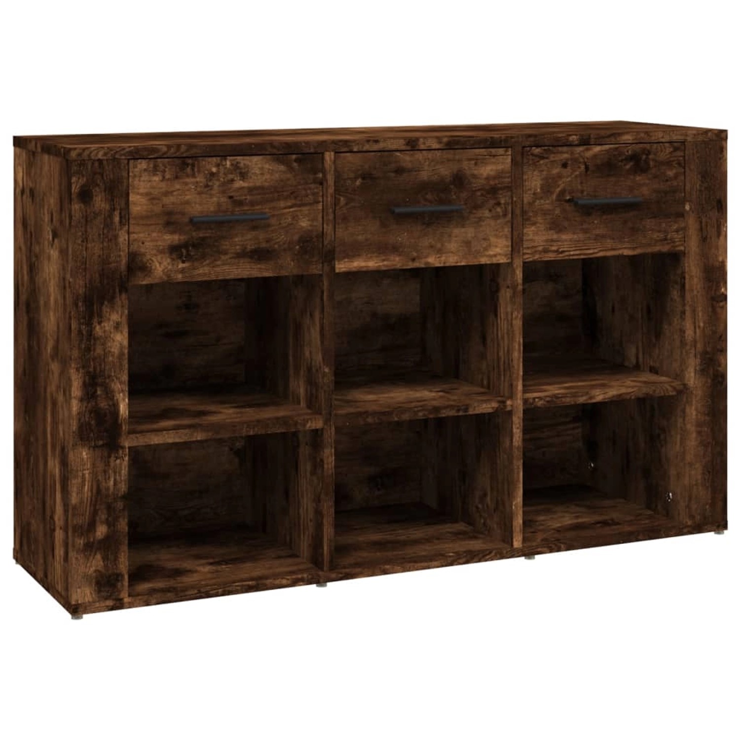 vidaXL Sideboard Räuchereiche 100x30x59,5 cm Holzwerkstoff 821009