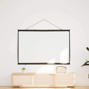 Wandhängende vidaXL Projektionsleinwand, 50 Zoll, 16:9 Format. Ideal für Heimkino und Präsentationen.