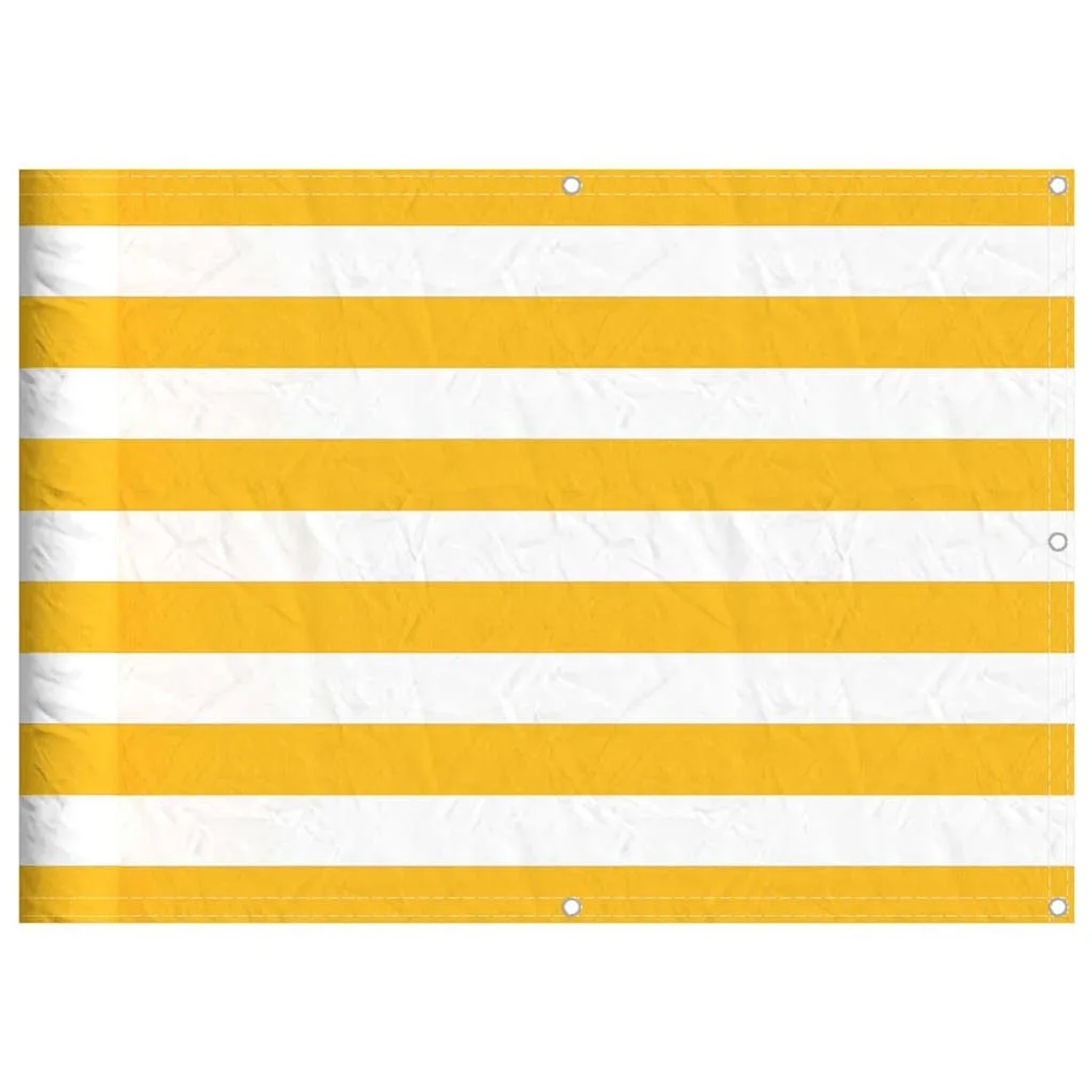 vidaXL Balkon-Sichtschutz Gelb und Weiß Gestreift 75x700 cm 42002039 günstig online kaufen