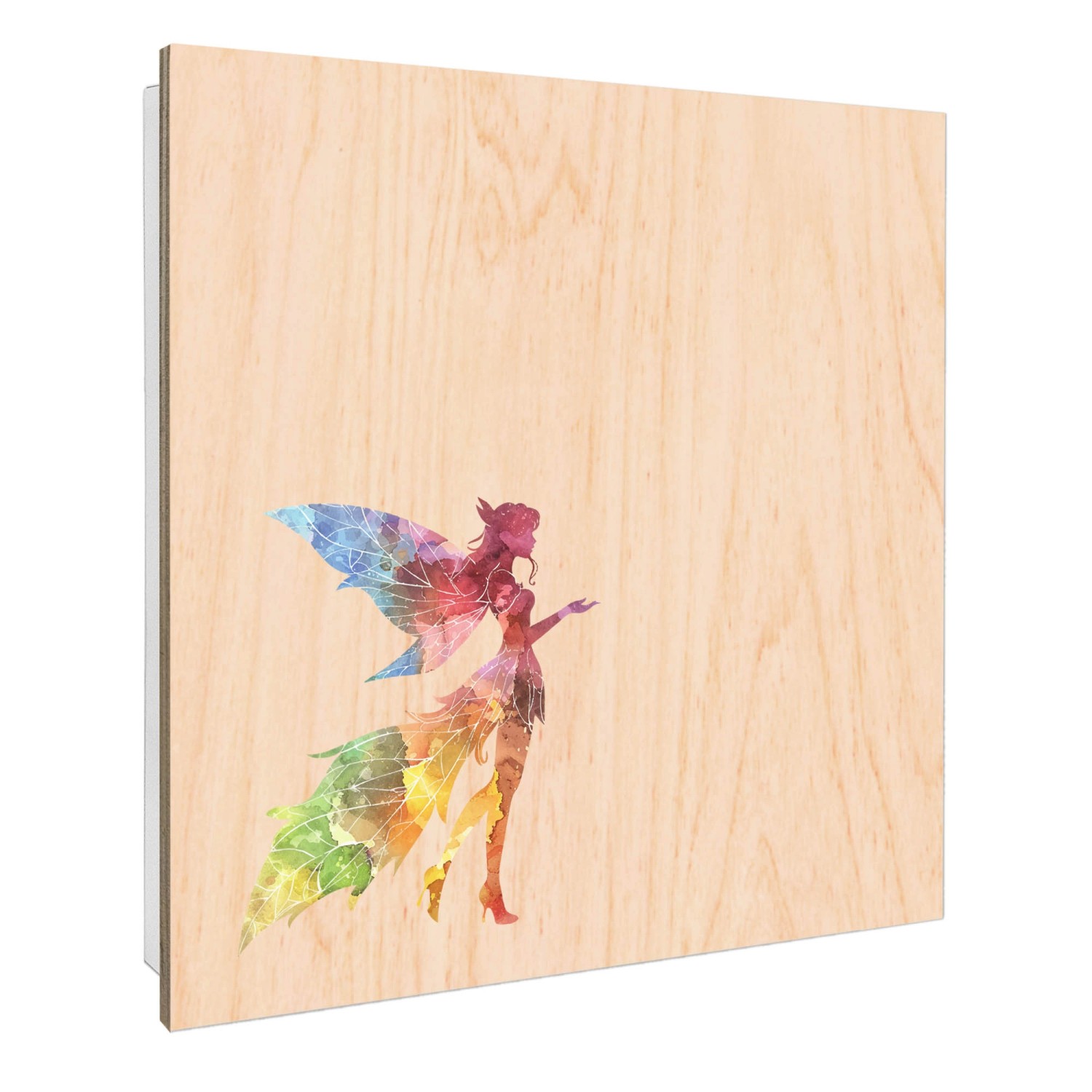 Banjado Großer Schlüsselbox Holz 30x30cm Weiß Scharnier Rechts 50 Haken Sch günstig online kaufen