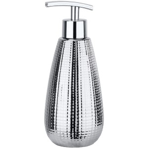 Wenko Seifenspender Dakar aus Keramik mit Chrom-Oberfläche.