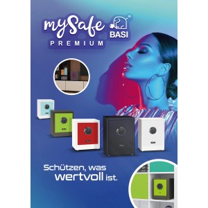 mySafe Premium Möbeltresor 450 in verschiedenen Farben. Elektronischer Tresor mit Fingerprint und Code.