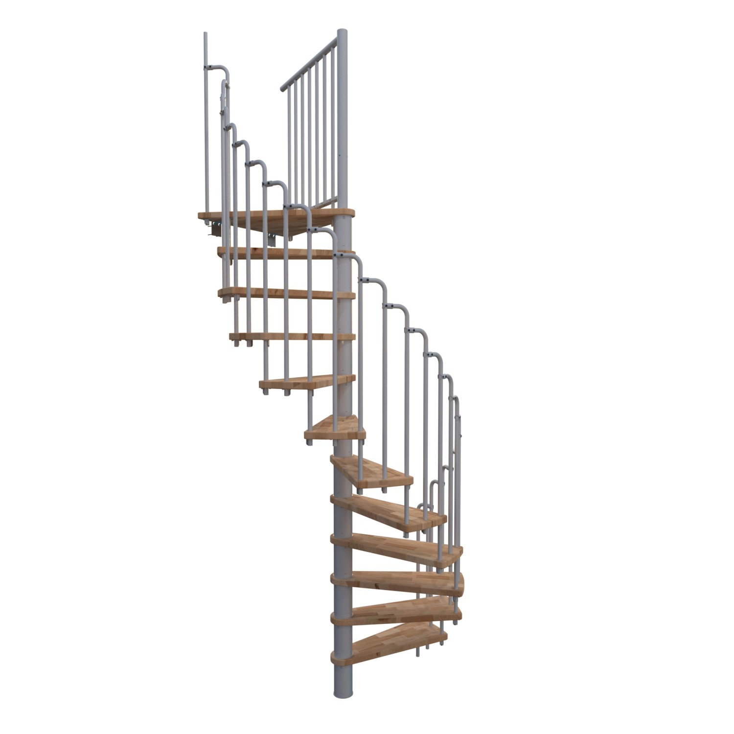 Minka Spindeltreppe Paris Buche-Weiß 140 cm günstig online kaufen