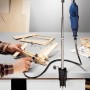 LUX Schafthalter (25-68cm) mit Minitool im Einsatz beim Modellbau.