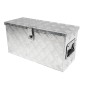 PROREGAL Deichselbox TITAN aus Aluminium, abschließbare Werkzeugkiste für PKW Anhänger.