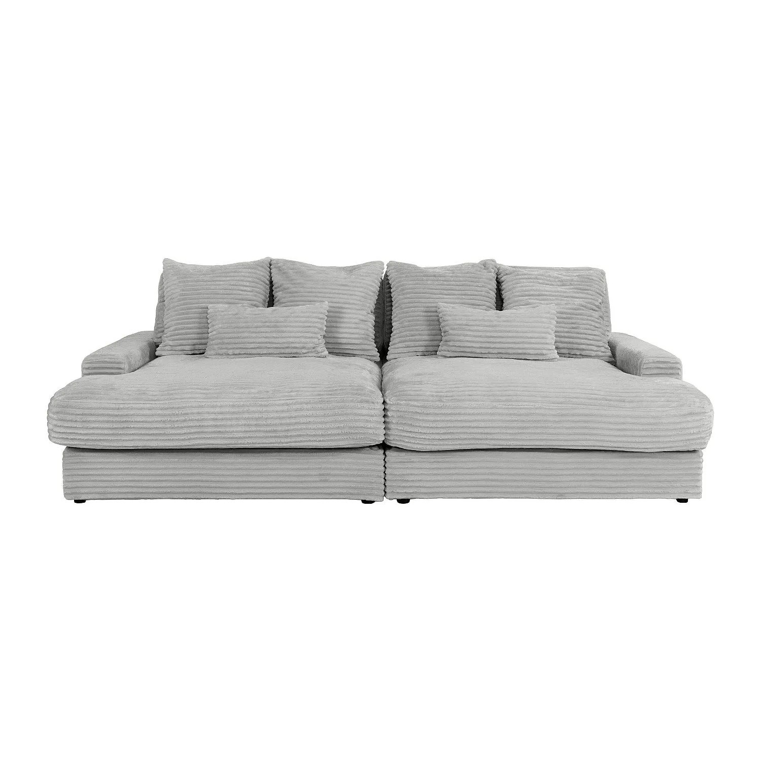 Vente-unique Sofa Ohne Schlafmöglichkeit Calazo Grau 266 cm