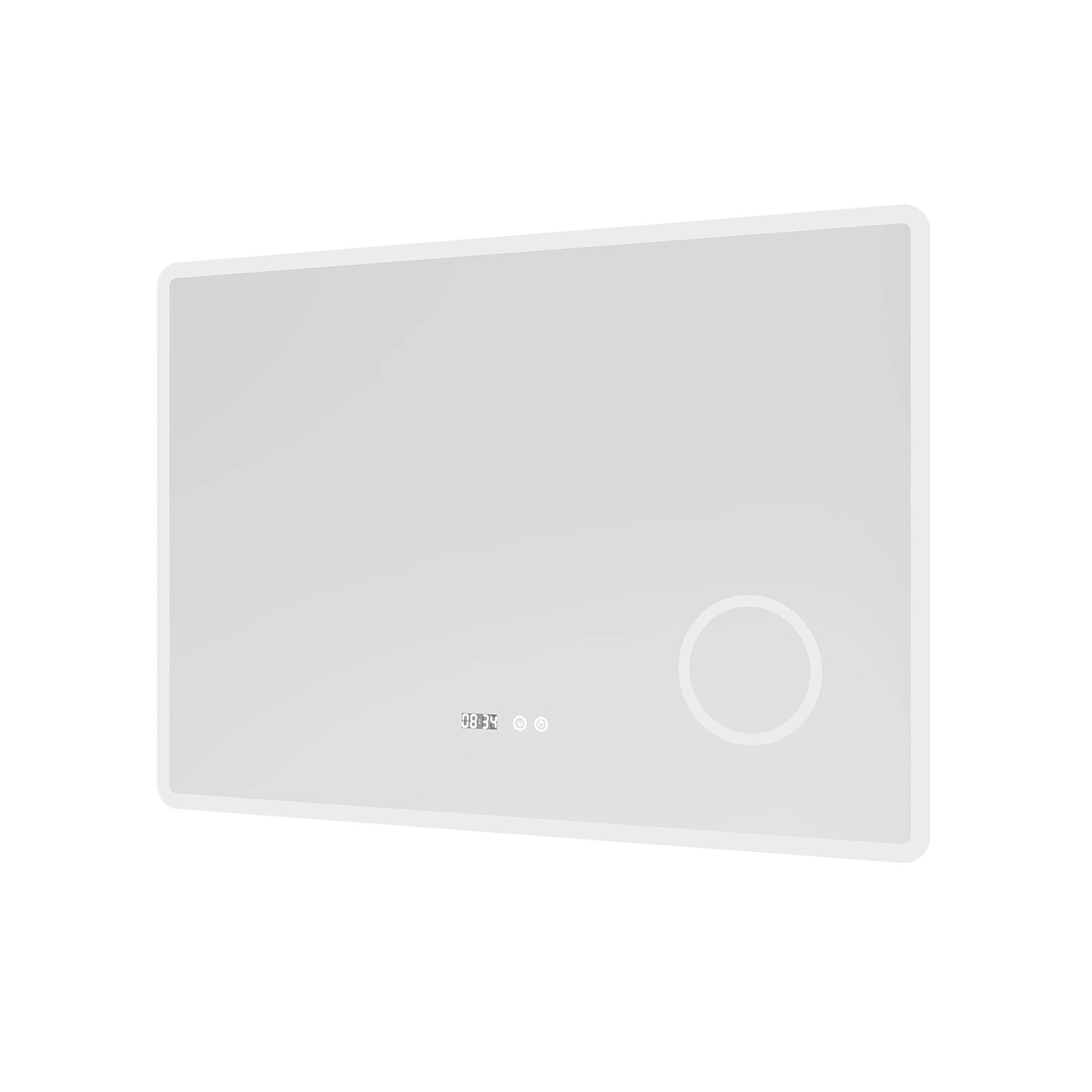 Aquabatos Badezimmerspiegel mit Beleuchtung 100 x 70 cm LED Badspiegel mit günstig online kaufen