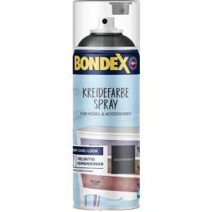 Bondex Kreidefarbe Spray Edles Anthrazit (0,4 l) für Möbel & Accessoires im Shabby-Chic Look.