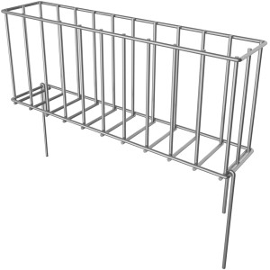 Feuerverzinkte Wilk Gabionen-Beetabgrenzung, gerade, 51x20x11cm, zur individuellen Gartengestaltung.