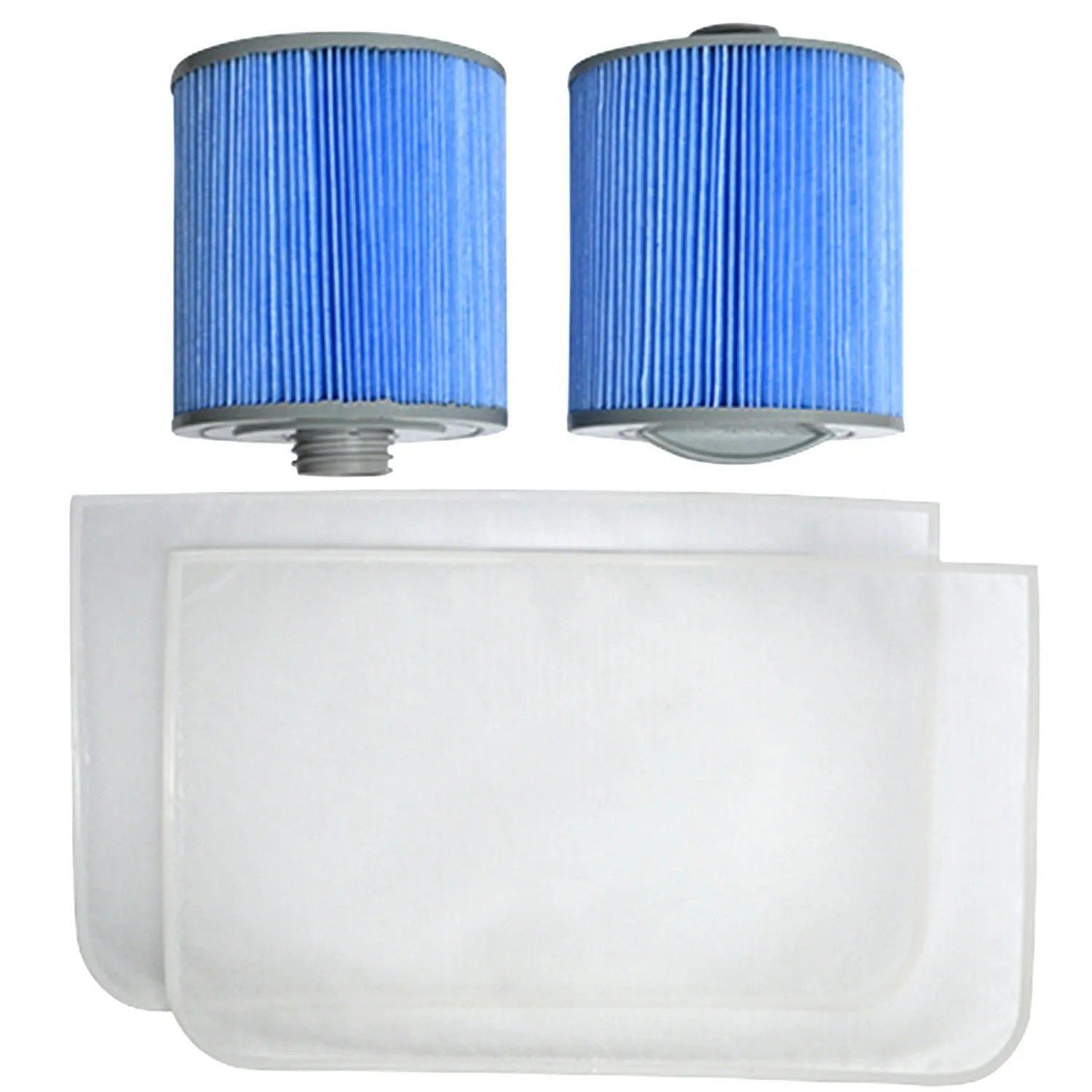 Canadian Spa Filterset: 2 Glacier Filter, 2 Vorfilter für Acryl-Pools.