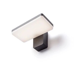 Rendl Rina LED Außenwandleuchte, anthrazitgrau, Aluminiumdruckguss, mit Downlight. Schutzart IP65.