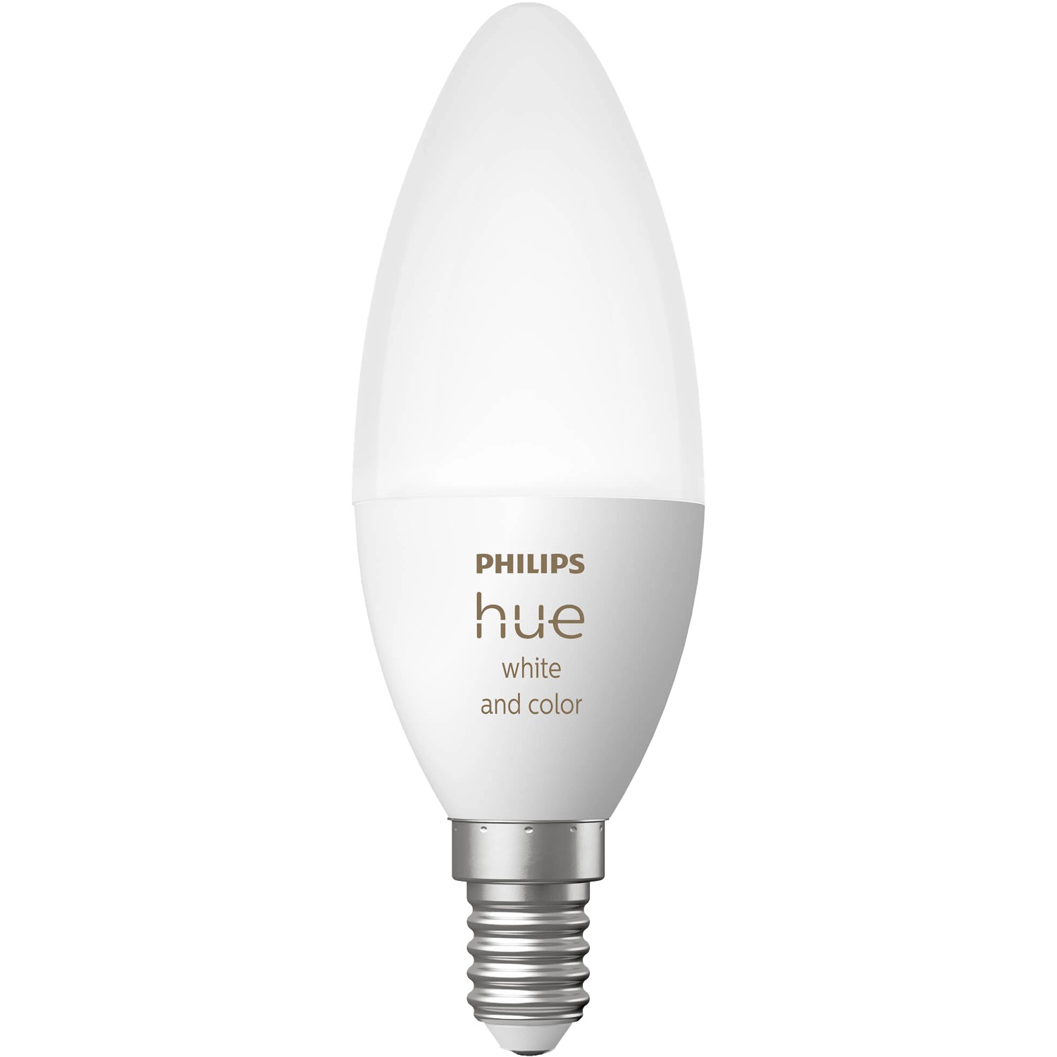 Philips Hue E14 LED Lampe, White & Color Ambiance, Kerzenform, 470 lm.