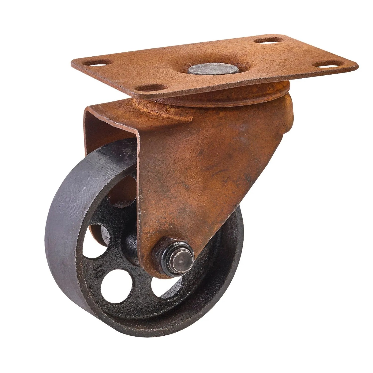 Thumbnail - SOTECH 1 Stück Möbelrolle ROSTOCK Ø70 mm Rostoptik