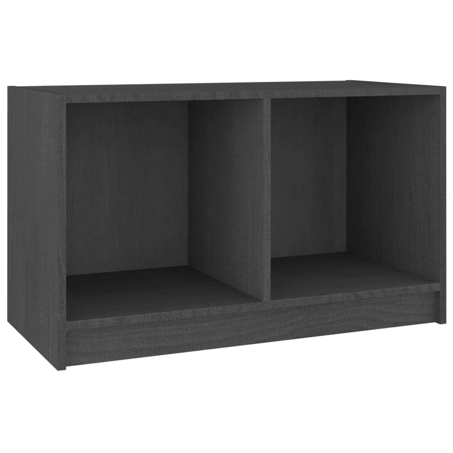 Vidaxl Tv-schrank Grau 70x33x42 Cm Massivholz Kiefer günstig online kaufen