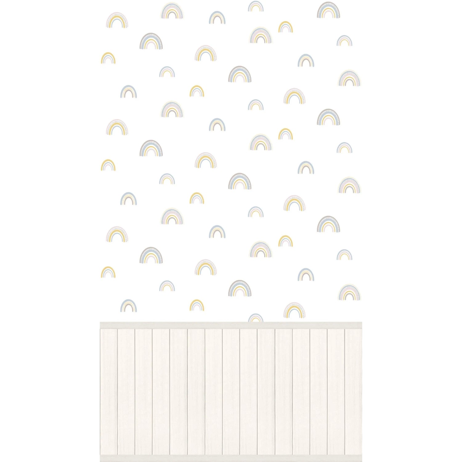 PROFHOME 398171-GU Fototapete Kindertapete Weiß Creme Beige Gelb 1,59 m x 2,8 m