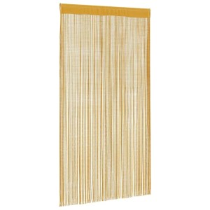 vidaXL Fadenvorhänge 2 Stk Golden 100x250 cm 4102035