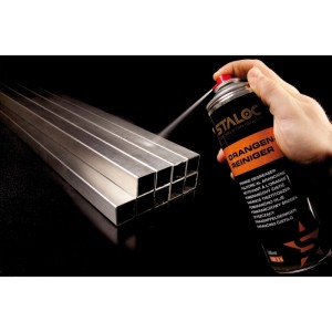 Staloc Orangen Reiniger Spray entfettet Aluminiumprofile. Ideal für sensible Oberflächen und schnelle Reinigung.