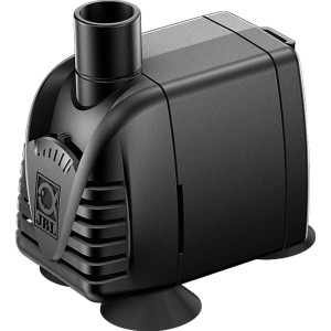 Schwarze JBL Aquarium-Tauchpumpe ProFlow t500 mit Saugfüßen.