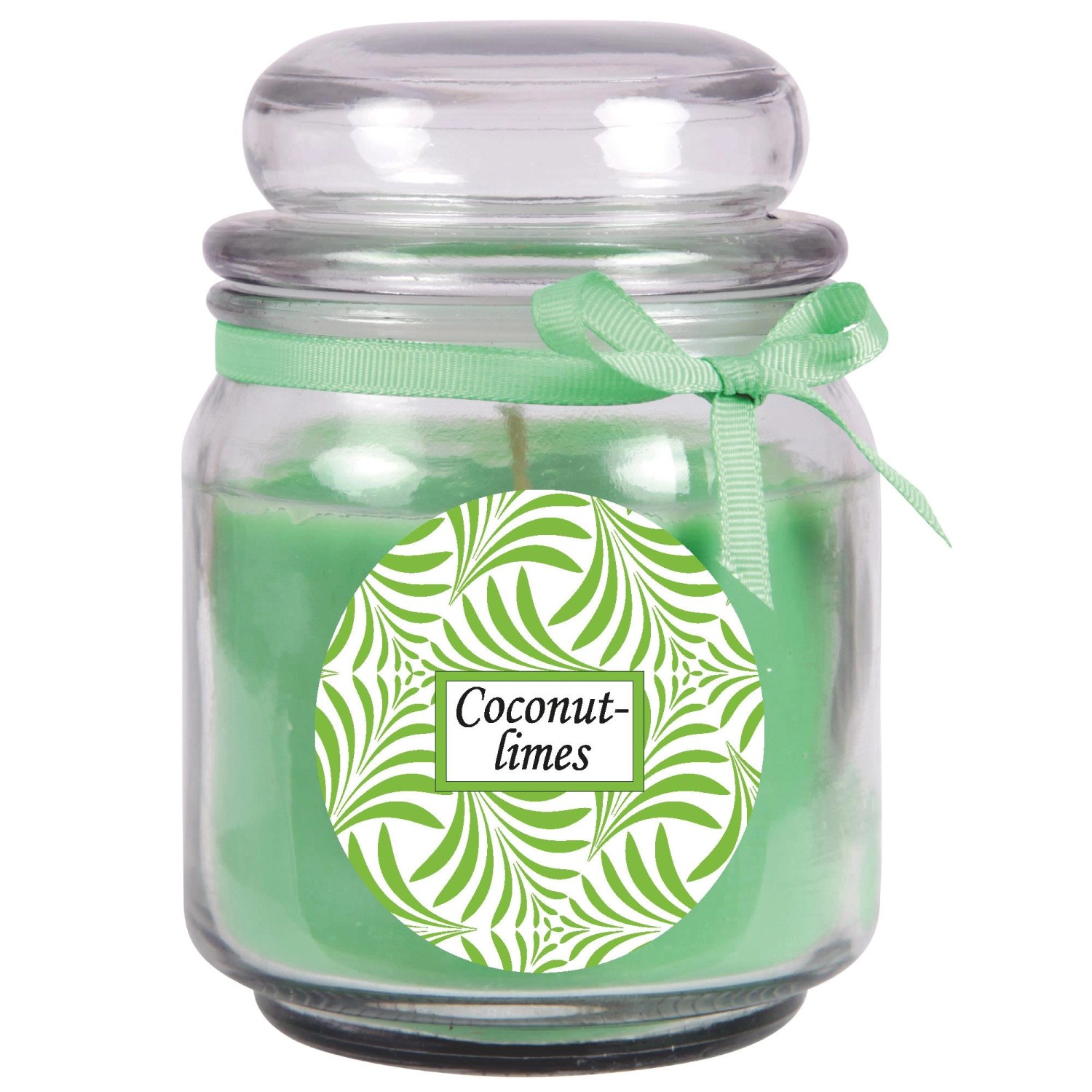 HS Candle Duftkerze & Glas Duft Schriftzug Bonbon Ø9 cm Coconut Limes günstig online kaufen