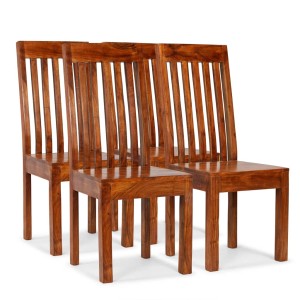vidaXL Esszimmerstühle 4 Stk Massivholz Modern 275273