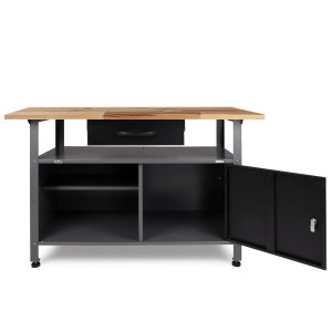 Ondis24 Werkbank Set Klaus (120 cm) mit Schrank für die Werkstatteinrichtung.