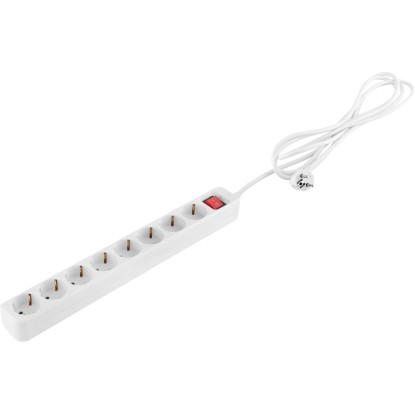 Steckdosenleiste 8-fach 3.500 W Weiß