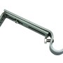 Gardinia Träger Memphis, Edelstahl-Optik, verstellbar (10-14cm), 2er-Pack für Stilgarnituren.
